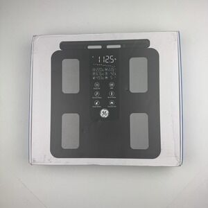 GE 8-Electrode Digital Body Fat BMI Muscle Mass Bluetooth Scale CS10G Black